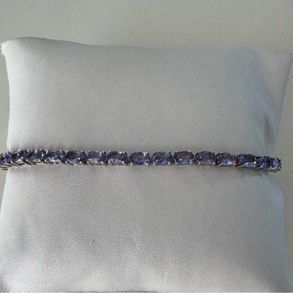 925 Tanzanite Tennis Bracelet